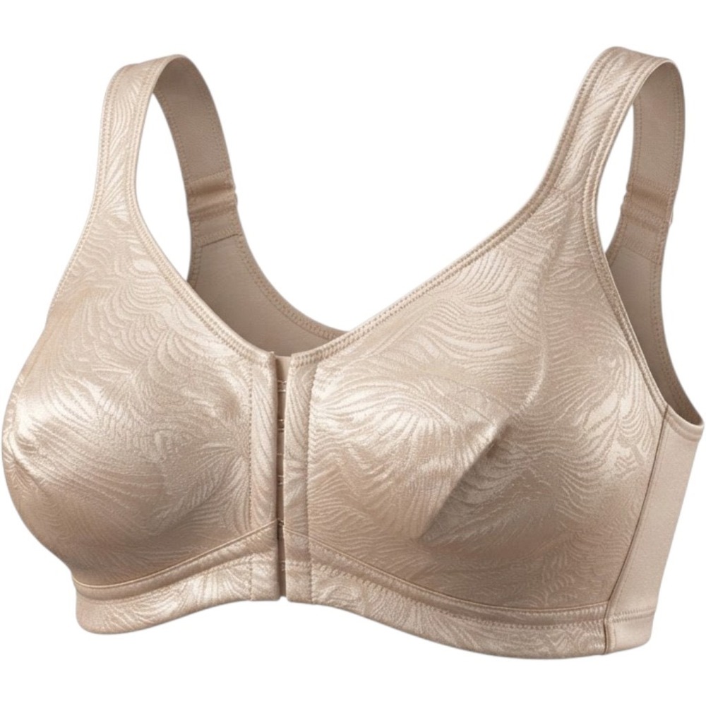 Playtex 18 Hour Posture Boost Bra Womens 38C Front Closure Wireless Nude E525